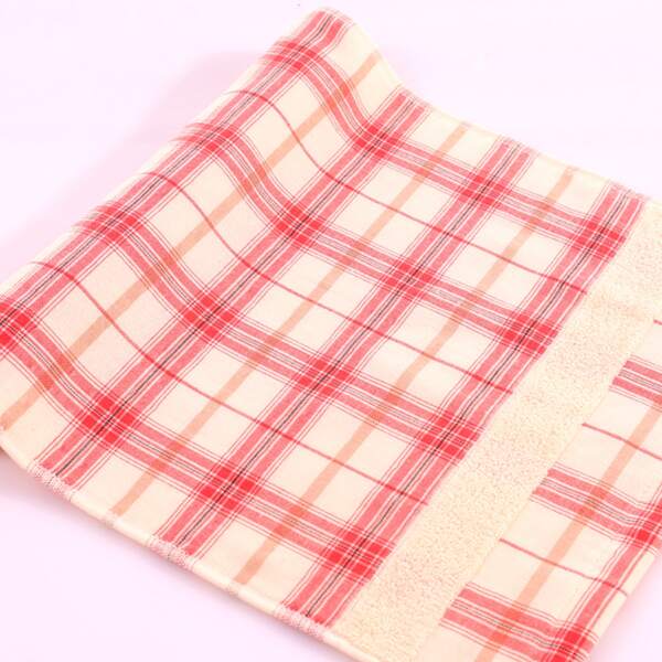 

1pc Tartan Towel, Red