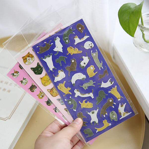 

1sheet Cartoon Graphic Random Sticker, Multicolor