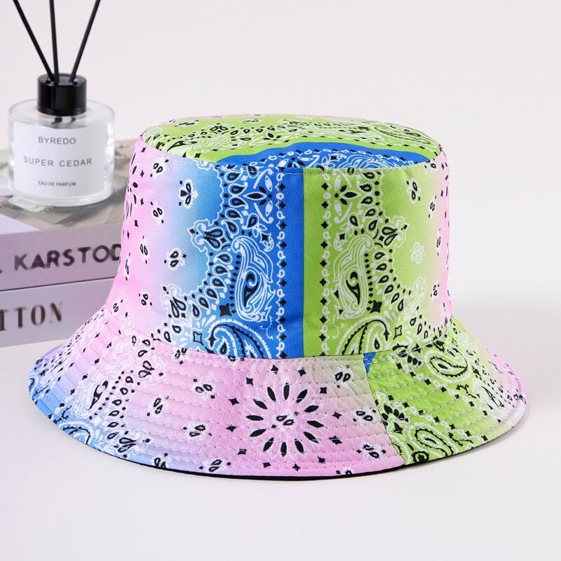 

Paisley Print Bucket Hat, Multicolor