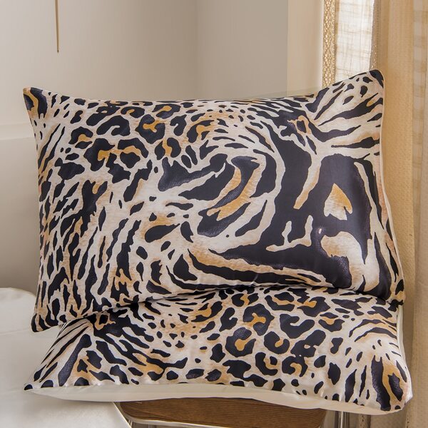 

1pair Leopard Print Pillowcase Without Filler, Multicolor