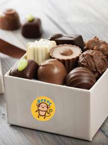 1roll Cartoon Animal Gift Sticker - Nhiều màu - Xem 4