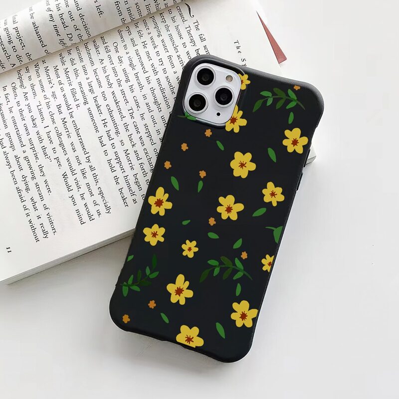 

Flower Phone Case, Black