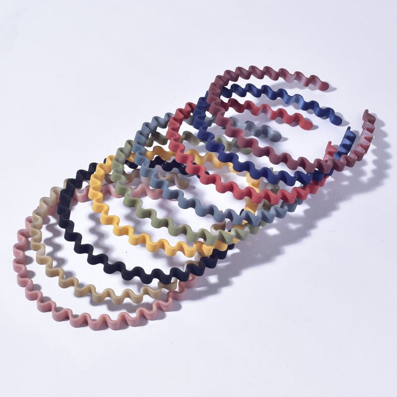 

9pcs Solid Headband, Multicolor