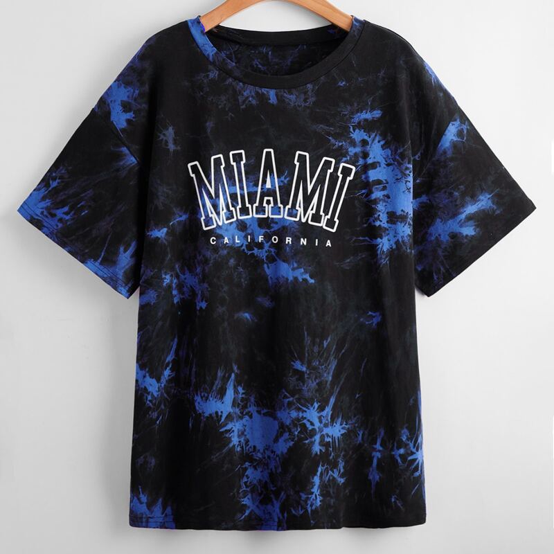 

Letter Tie Dye Tee, Multicolor