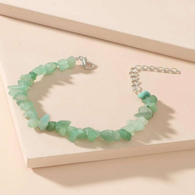 

Natural Stone Beaded Bracelet, Green
