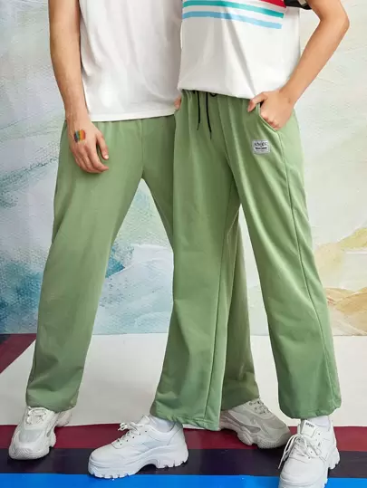 Manfinity Homme 1入組字母圖案運動褲