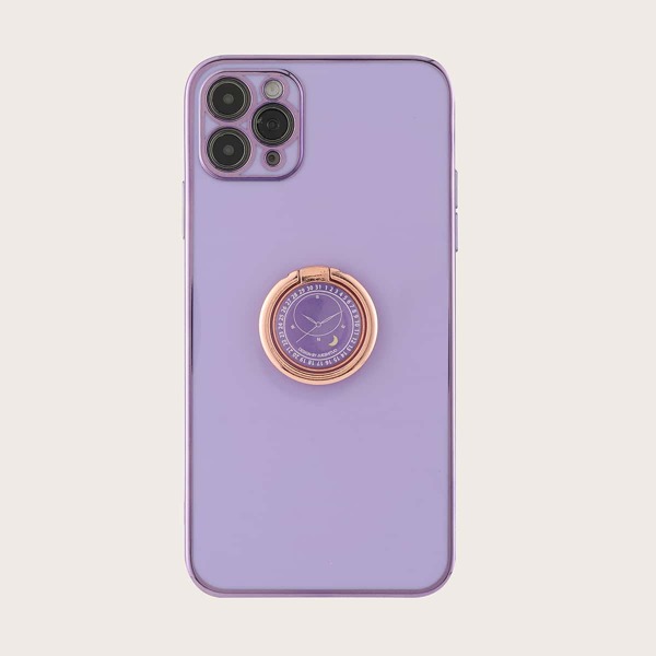 

Solid Phone Case With Ring Holder, Purple