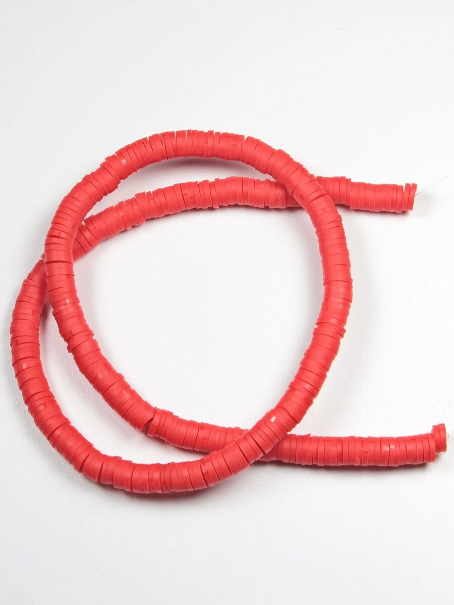 Accesorio de joya DIY arcilla suave con cuenta - Rojo - Ver 1