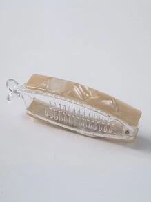 Clip de banana para el pelo simple - Champán - Ver 1