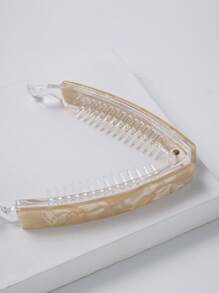 Clip de banana para el pelo simple - Champán - Ver 2