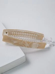 Clip de banana para el pelo simple - Champán - Ver 3