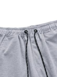 ROMWE MEN Casual Men Letter Graphic Sweatpants