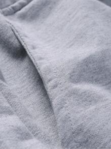 ROMWE MEN Casual Men Letter Graphic Sweatpants