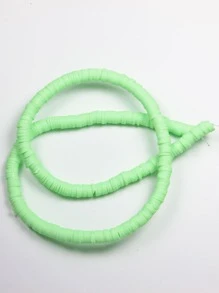 Phụ kiện trang sức tự làm bằng đất sét mềm đính cườm - Màu xanh Bạc hà - Xem 1