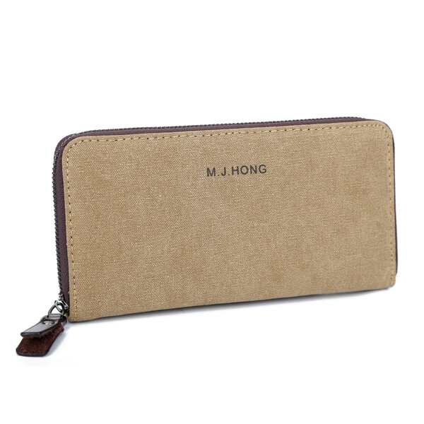 

Men Canvas Long Wallet, Khaki