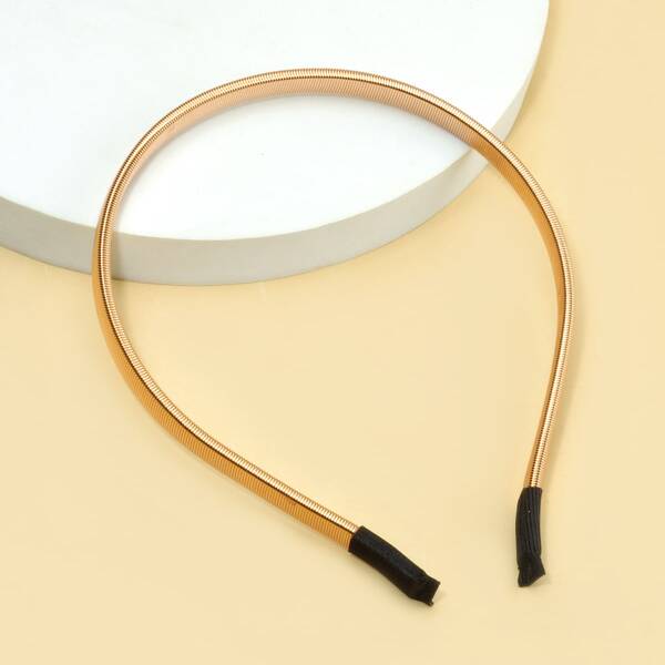 

Toddler Girls Metal Hair Hoop, Gold