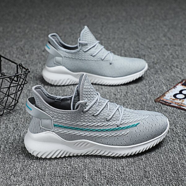 

Men Lace Up Front Running Shoes, Grey