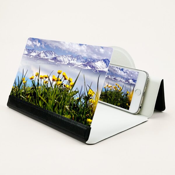 

1pc Mobile Phone Screen Magnifier, Black