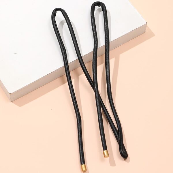 

PU Leather Hair Tie, Black