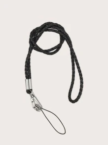 1入組編織手機掛繩 - 黑色 - 查看 1