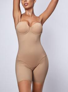 Body fajas unicolor con aro - Albaricoque - Ver 3