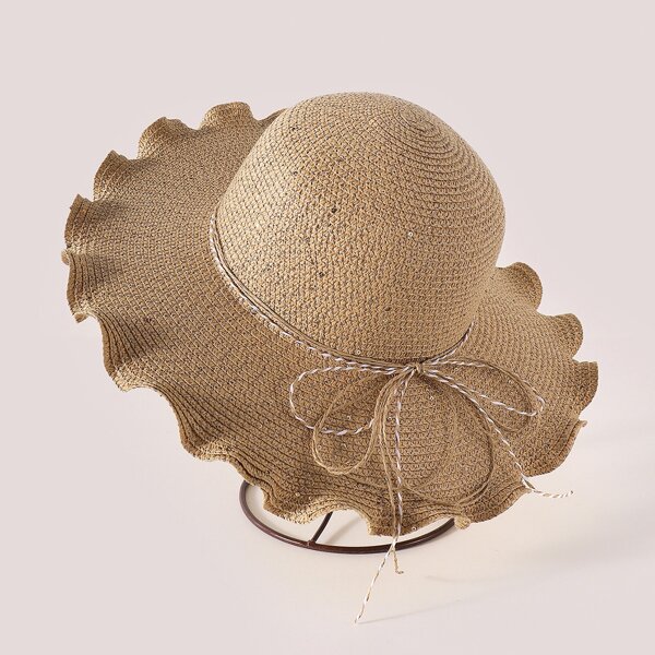 

Solid Straw Hat, Camel
