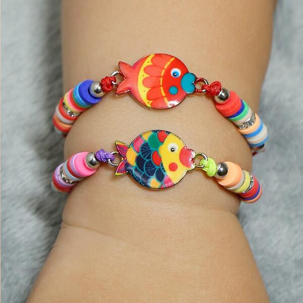 

2pcs Toddler Kids Cartoon Bracelet, Multicolor