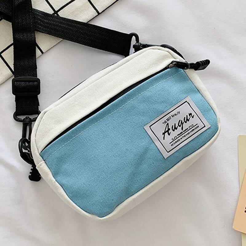 

Two Tone Crossbody Bag, Blue