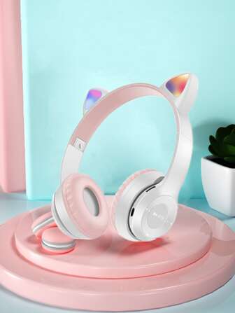 貓耳設計頭戴式耳機