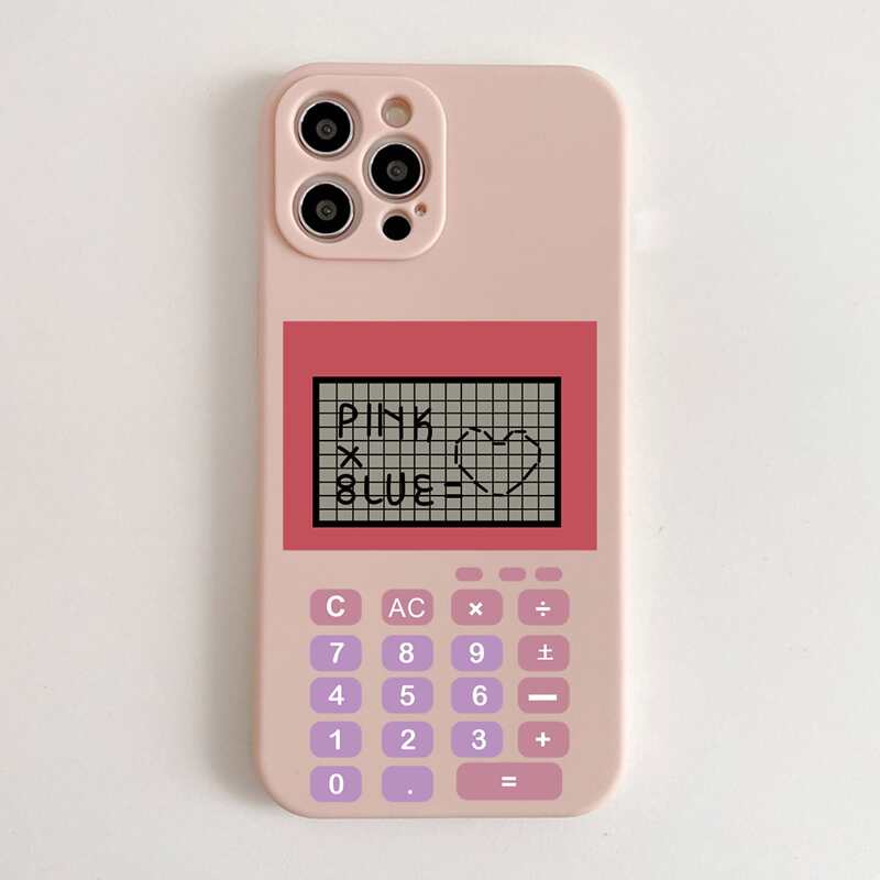 

Calculator Print Phone Case, Pink