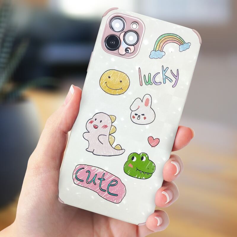

Cartoon Graphic Phone Case, Multicolor