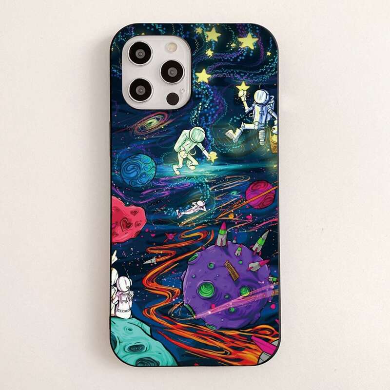 

Space Print Phone Case, Multicolor