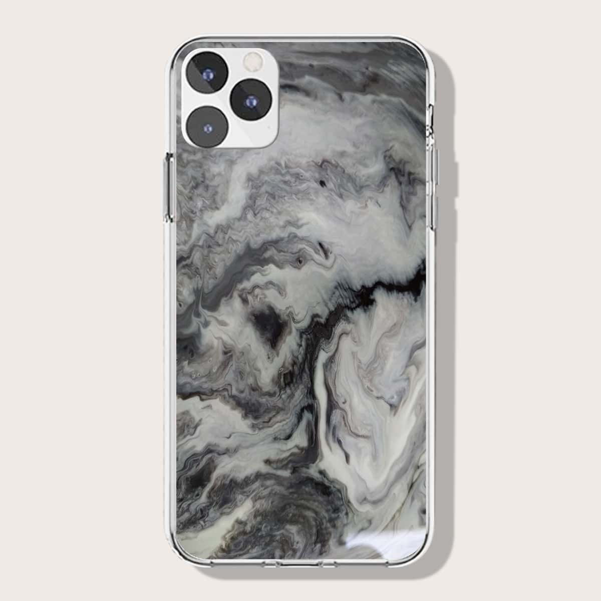 

Marble Pattern Phone Case, Grey