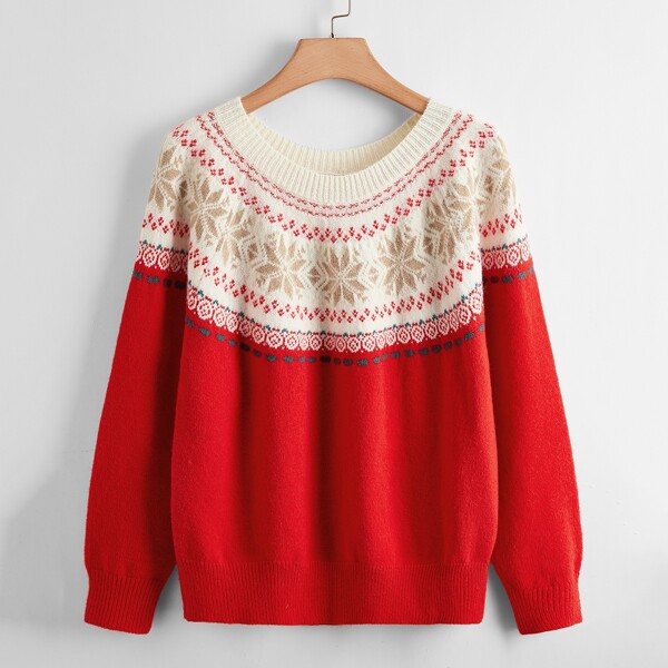 

Plus Fair Isle Sweater, Multicolor