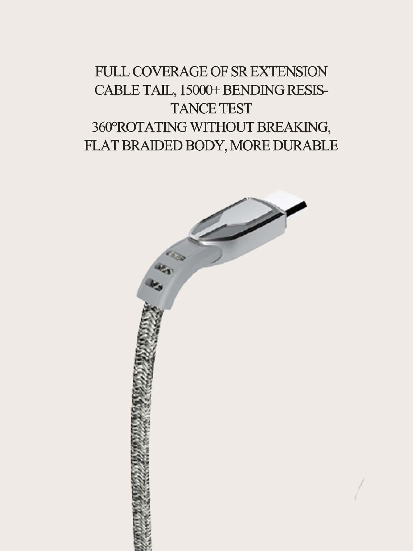 5A Micro Data Cable - Grey - View 3