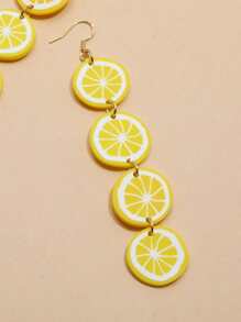 Hoa tai thả trang trí trái cây - Màu vàng - Xem 3