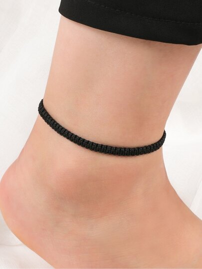 Solid Braided Anklet