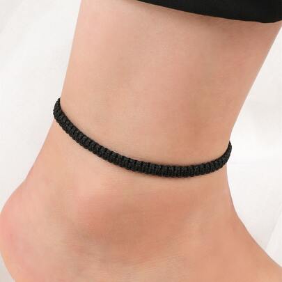 Solid Braided Anklet