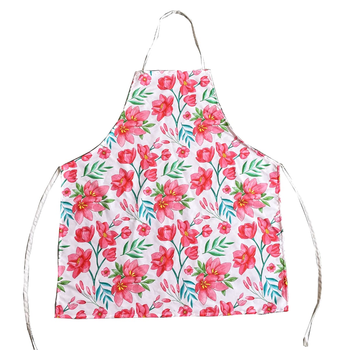 

Flower Print Apron, Multicolor