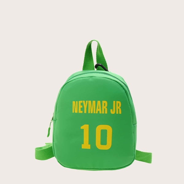 

Toddler Kids Letter Graphic Backpack, Green