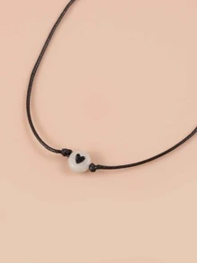 Vòng đeo chân trang trí hạt phát sáng - màu đen - Xem 3