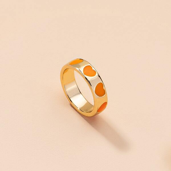 

Heart Pattern Ring, Gold