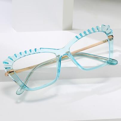 Textured Frame Anti-Blue Light Eyeglasses