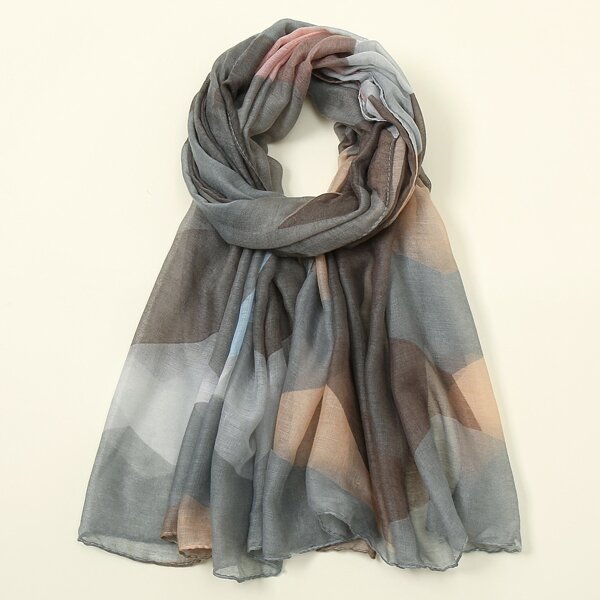 

Geometric Pattern Scarf, Multicolor