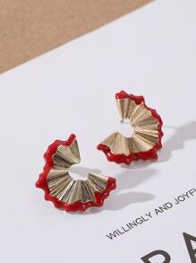 1 Cặp bông tai Fandrop hợp kim tráng men phổ biến dành cho nữ hàng ngày - Nhiều màu - Xem 2