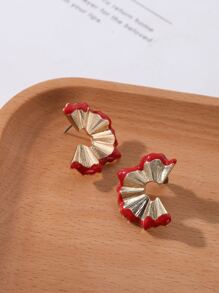 1 Cặp bông tai Fandrop hợp kim tráng men phổ biến dành cho nữ hàng ngày - Nhiều màu - Xem 3