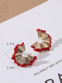 1 Cặp bông tai Fandrop hợp kim tráng men phổ biến dành cho nữ hàng ngày - Nhiều màu - Xem 4