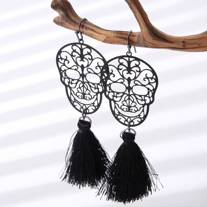 Skull Drop Earrings