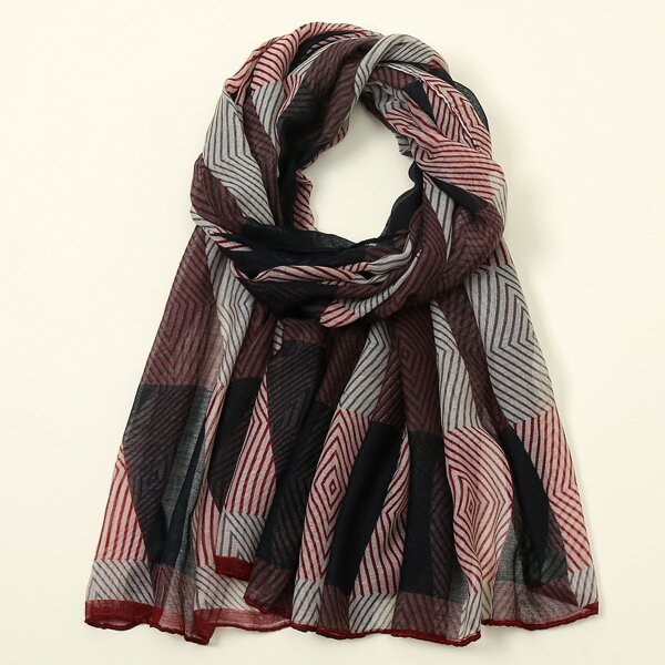 

Geometric Pattern Scarf, Multicolor