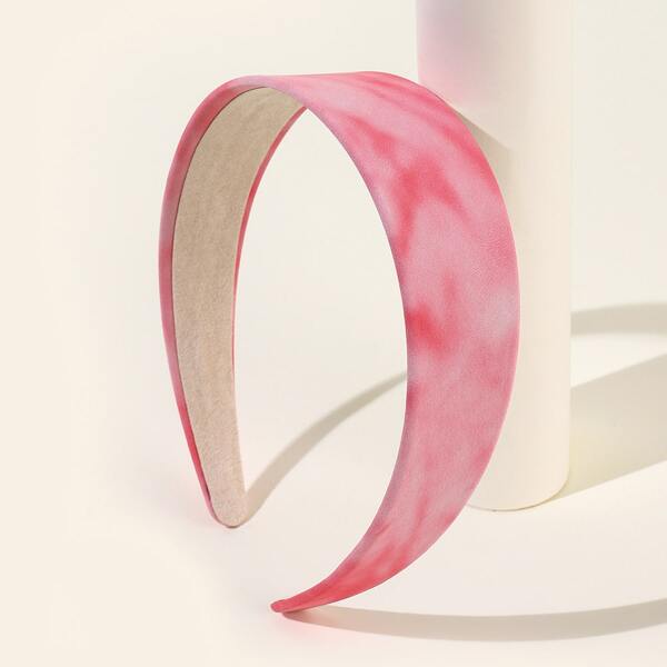 

Tie Dye Wide Headband, Pink